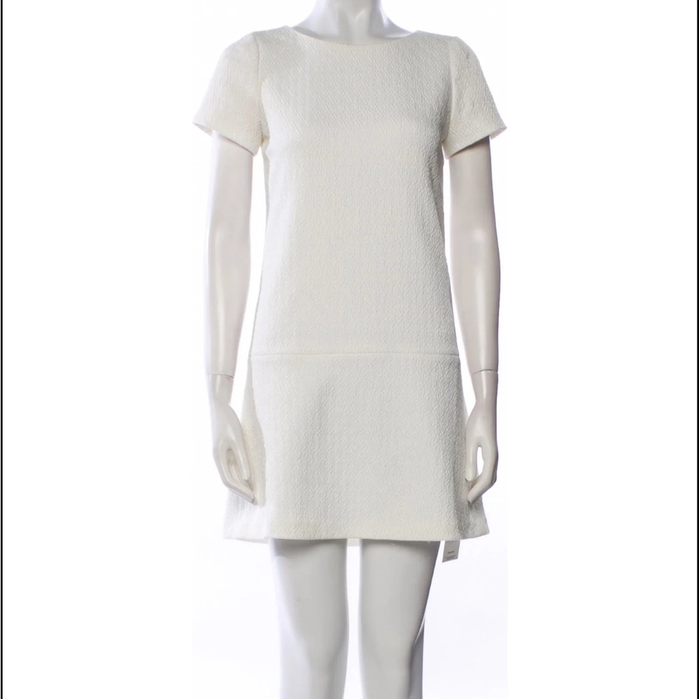 Alice + Olivia Liv Drop Waist Textured Mini Dress